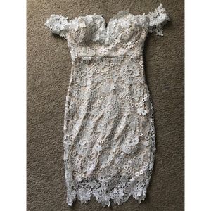 Off the shoulder lace dress